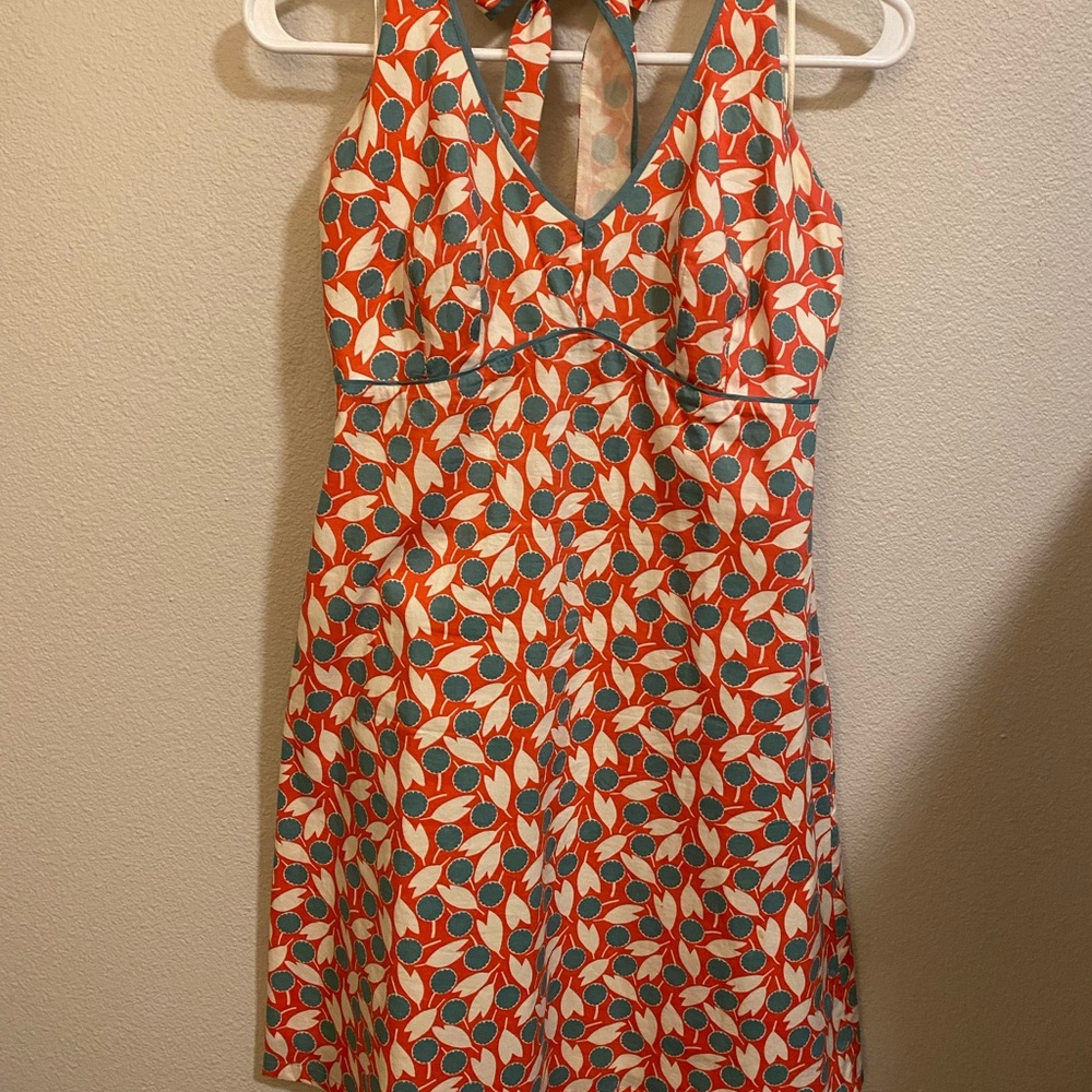 Boden halter sundress, lined, and an empire waist.